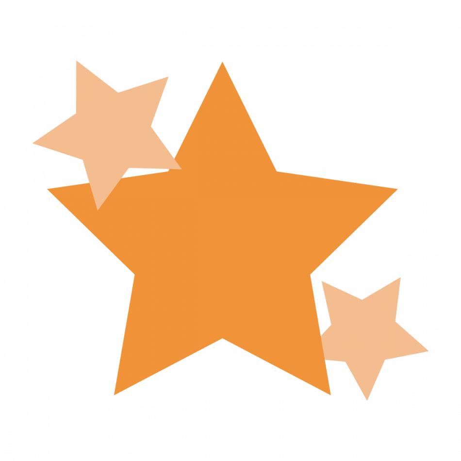 Illustration av tre stjärnor